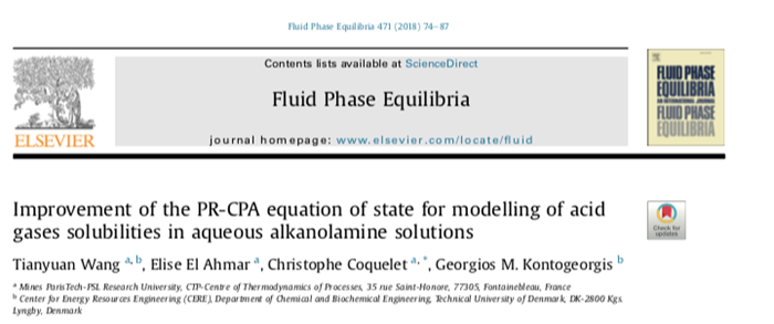 Improvement of the PR-CPA equation of state for modelling of acid gases solubilities in aqueous alkanolamine solutions