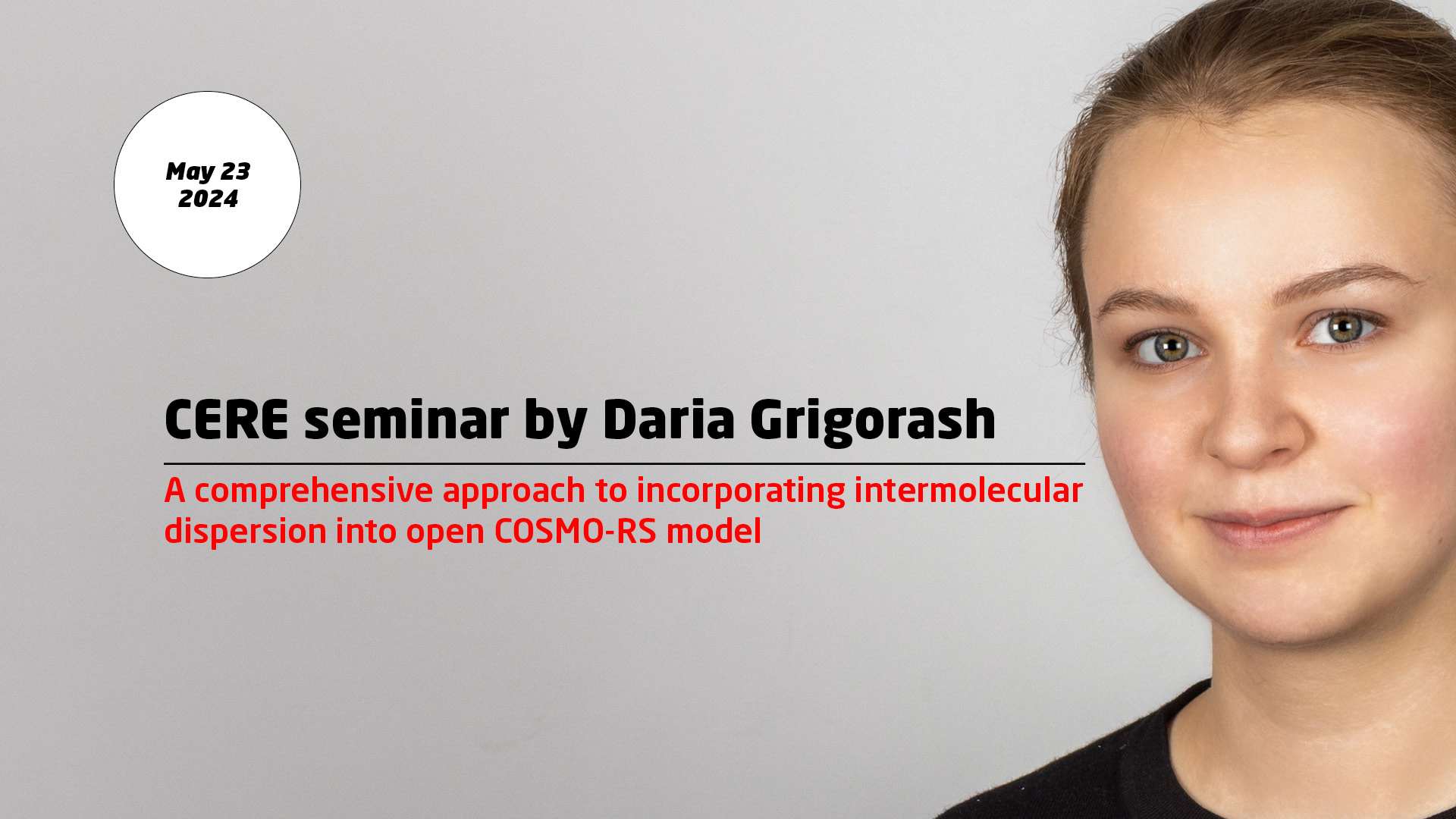 CERE seminar by Daria Grigorash