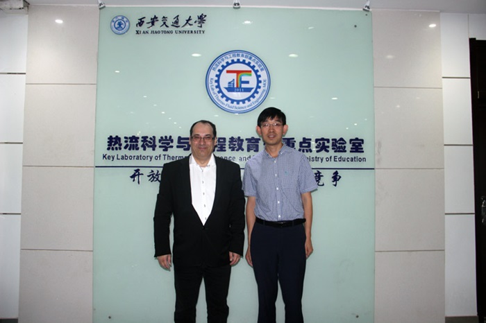 Professor Georgios Kontogeorgis and associate professor Xiaopo Wang
