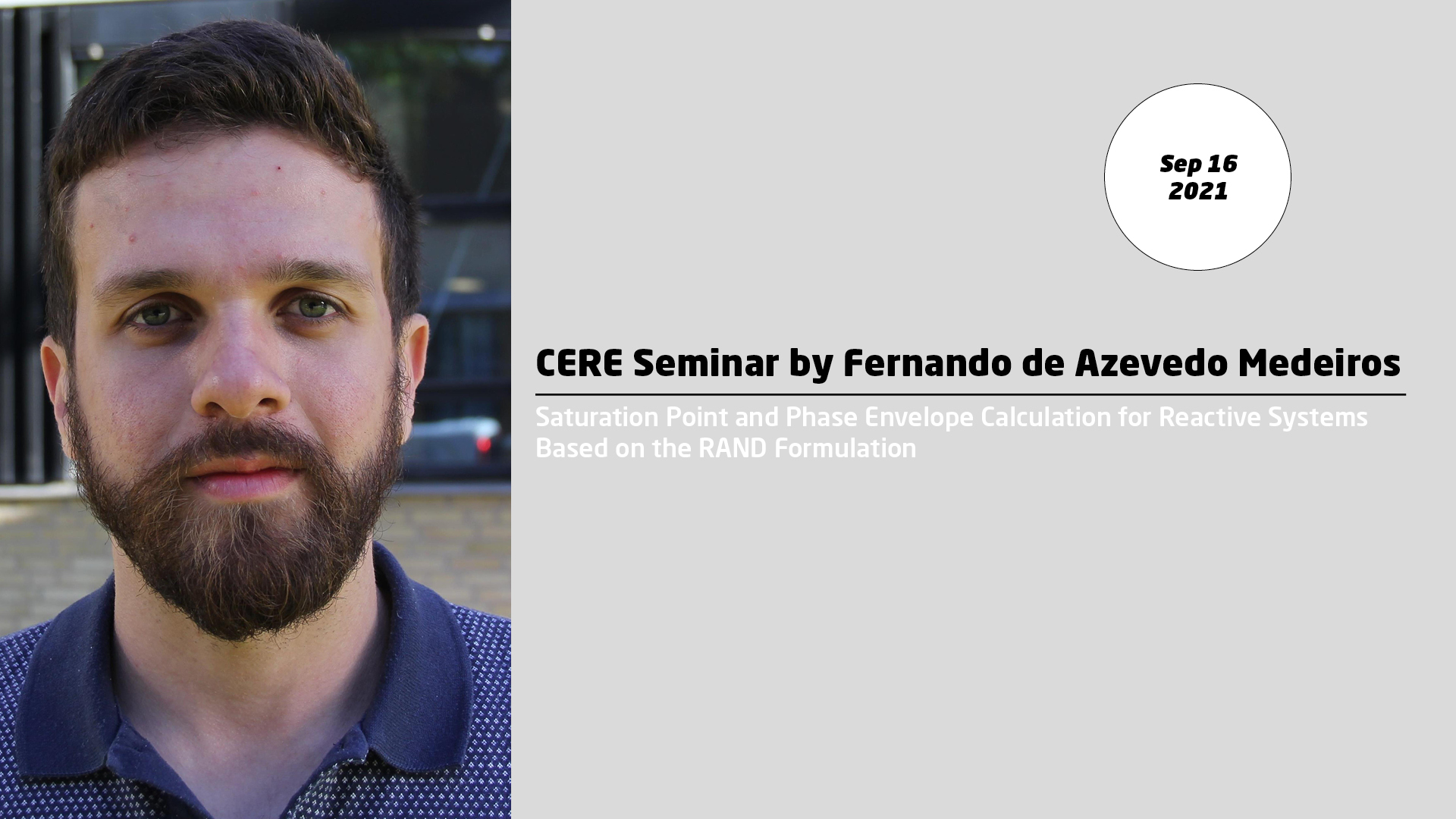 CERE Seminar by Fernando Medeiros