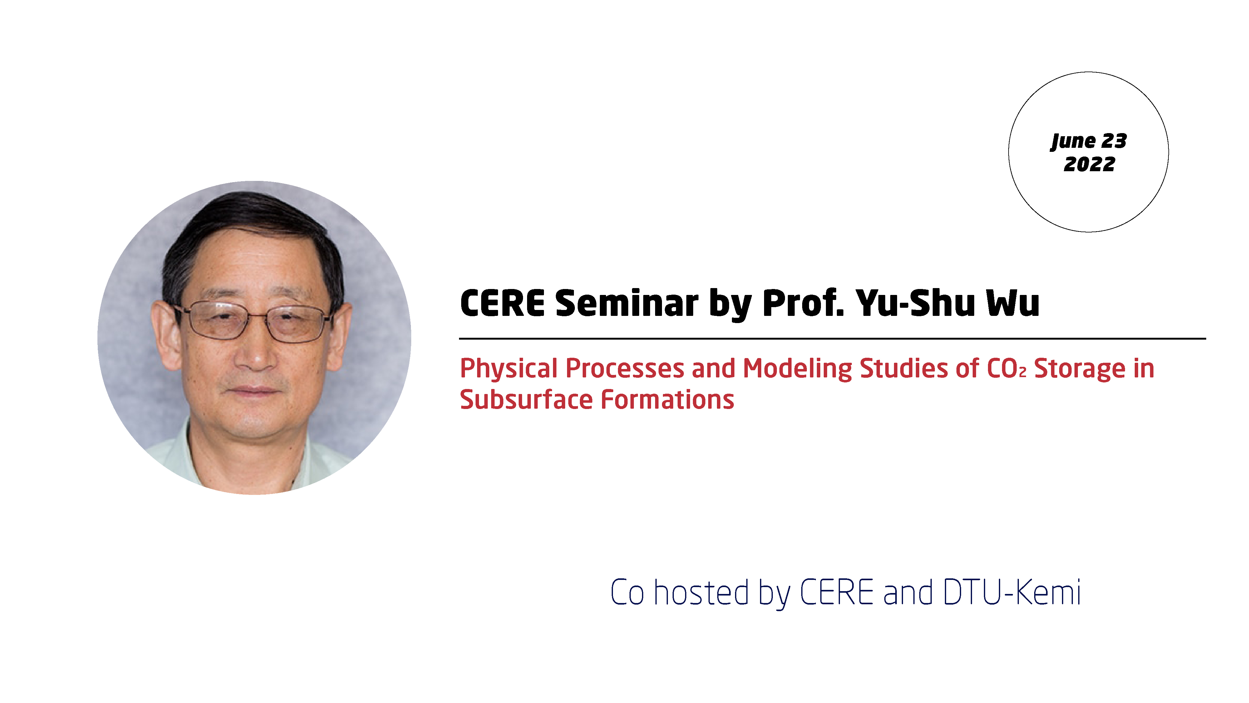 CERE Seminar By Prof Yu Shu Wu Center For Energy Resources Engineering
