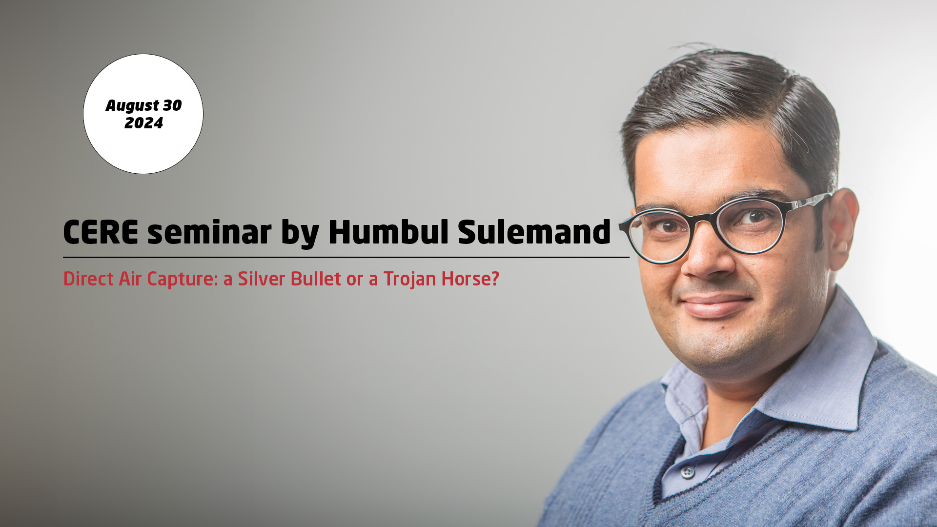 CERE Seminar by Humbul Sulemand
