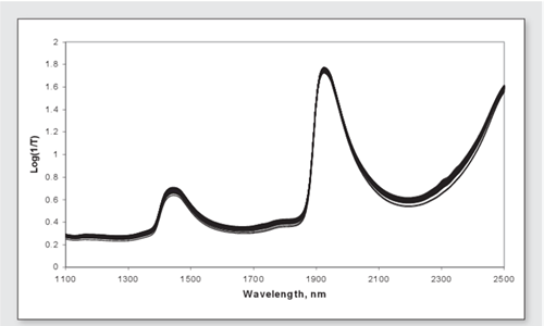 Source: Tsenkova, R.. “AquaPhotomics: Water Absorbance Pattern as a Biological Marker for Disease Diagnosis and Disease Understanding.” NIR News 18 (2007): 14 - 16.